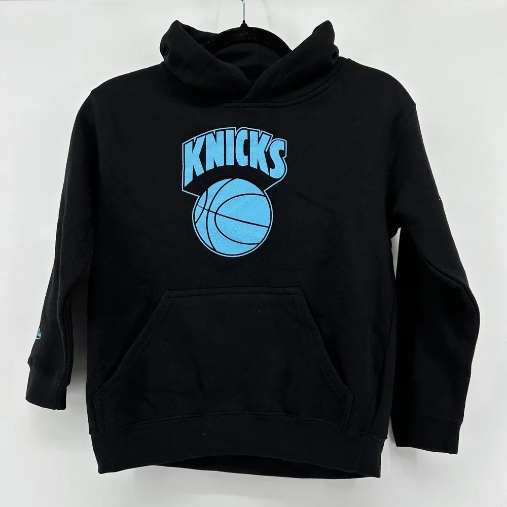 Mitchell & Ness Kids New York Knicks Black Hoodie Smiley Face 9N2B7BMKFN12-NYK M